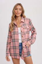 Load image into Gallery viewer, FLANNEL PLAID SHACKET
