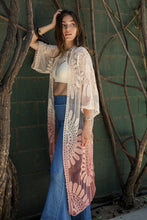 Load image into Gallery viewer, Ombre Bohemian Lace Kimono
