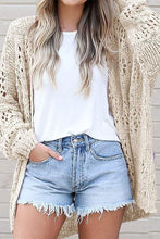 Load image into Gallery viewer, Crochet Dolman Knit Sleeve Cardigan
