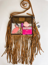 Load image into Gallery viewer, Hand Tooled Clear Purse Crossbody - Concert Game Day Stadium
