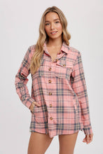 Load image into Gallery viewer, FLANNEL PLAID SHACKET
