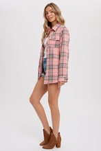 Load image into Gallery viewer, FLANNEL PLAID SHACKET
