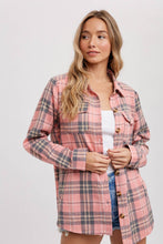 Load image into Gallery viewer, FLANNEL PLAID SHACKET
