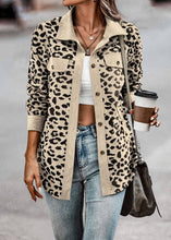 Load image into Gallery viewer, Leopard Print button Down Shacket
