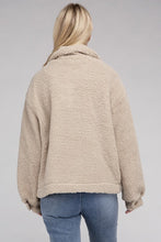 Load image into Gallery viewer, Cozy Sherpa Button-Front Jacket
