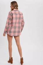 Load image into Gallery viewer, FLANNEL PLAID SHACKET
