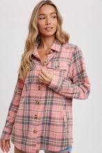 Load image into Gallery viewer, FLANNEL PLAID SHACKET
