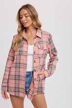 Load image into Gallery viewer, FLANNEL PLAID SHACKET
