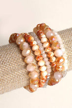 Load image into Gallery viewer, GLASS BEADED STRETCH BRACELET SET
