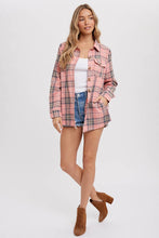 Load image into Gallery viewer, FLANNEL PLAID SHACKET
